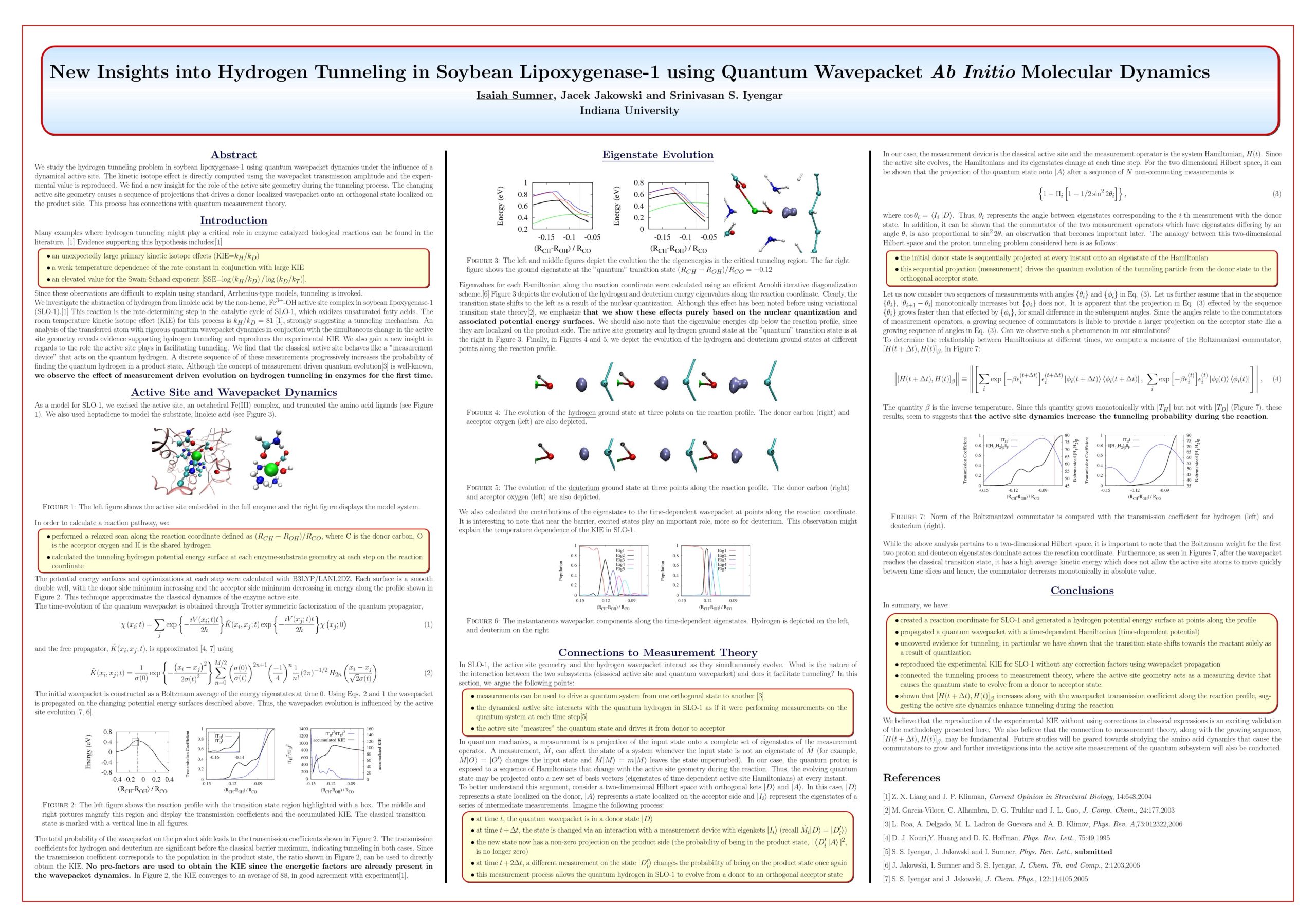 Hydrogen Tunneling Poster